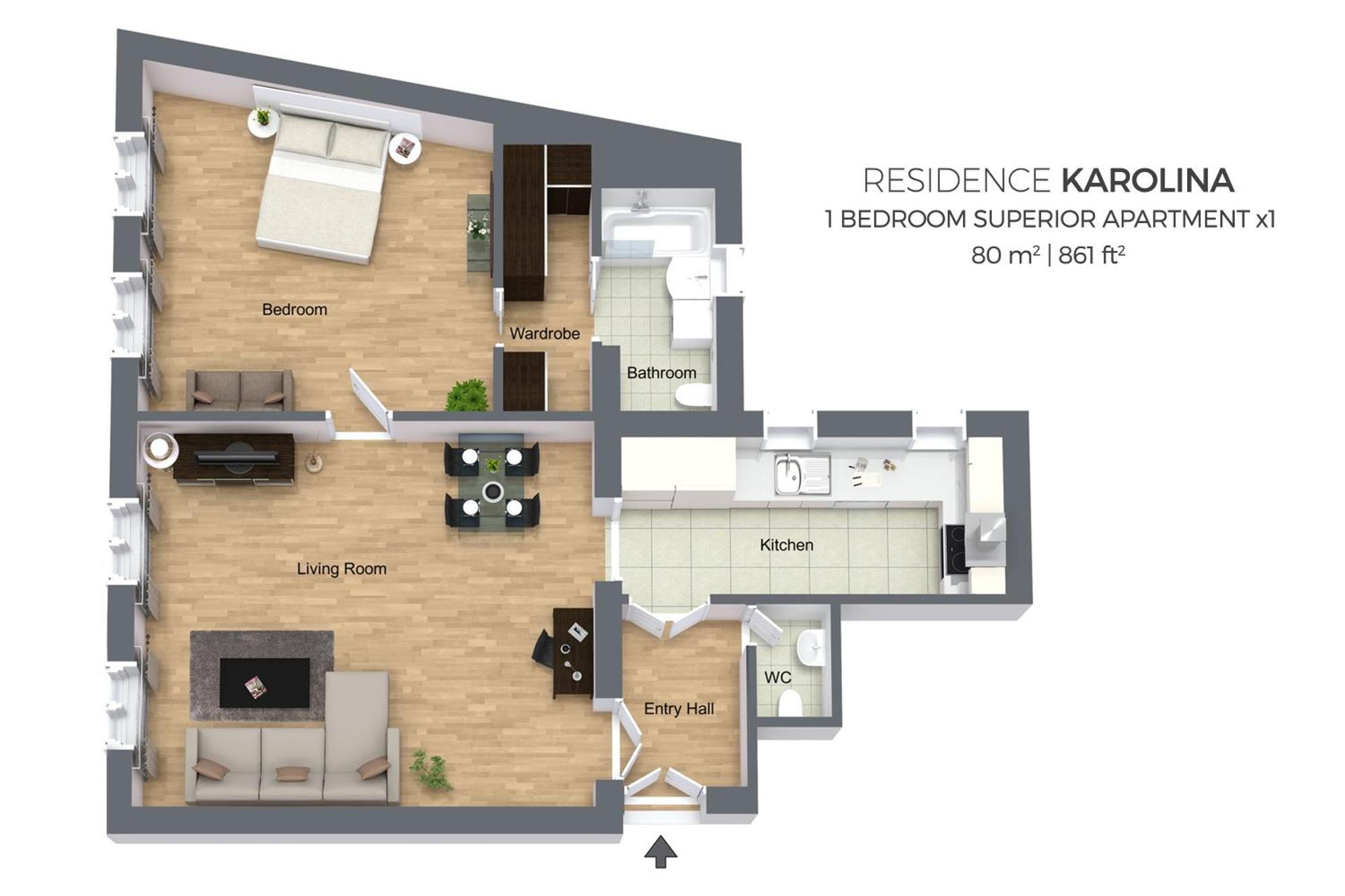 Residence Karolina Прага Номер фото